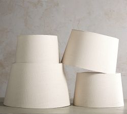 Gallery Textured Linen Tapered Lamp Shade (14&quot;-20&quot;)