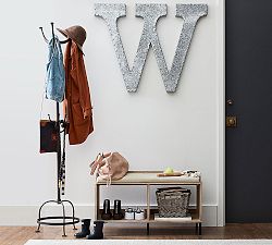 Cast Metal Standing Coat Rack