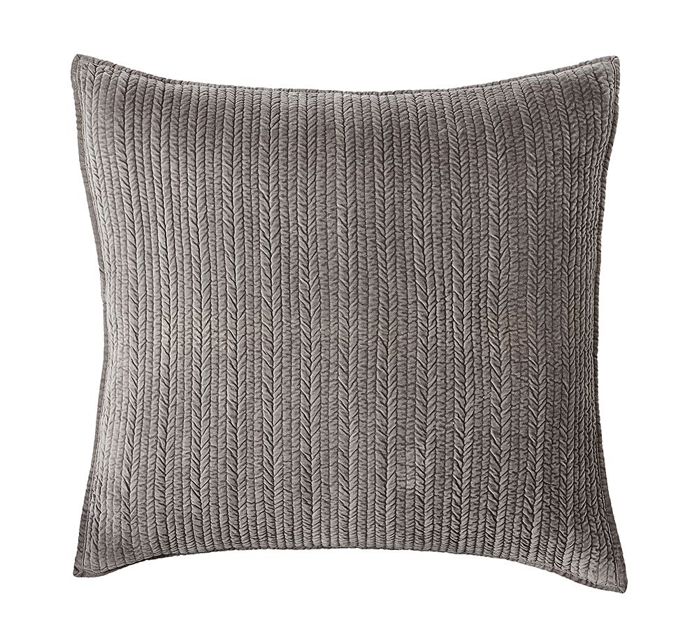 Velvet Channel Quilted Sham
