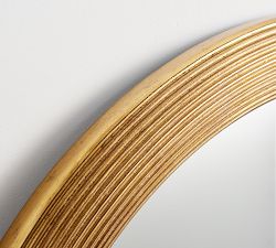 Antique Gold Round Mirror