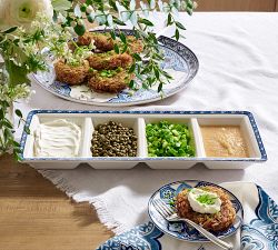 Hanukkah Medallion Stoneware Serving Platter