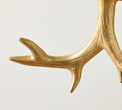 Mercury Gold Antler Ornament