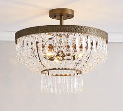 Scarlett Crystal Flush Mount (19&quot;)