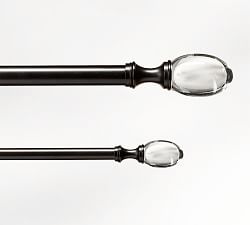 Open Box: Standard Glass Oval Finial - Set of 2