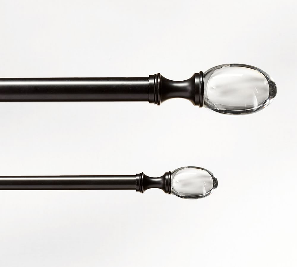 Open Box: Standard Glass Oval Finial - Set of 2