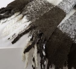Buffalo Check Faux Mohair Throw