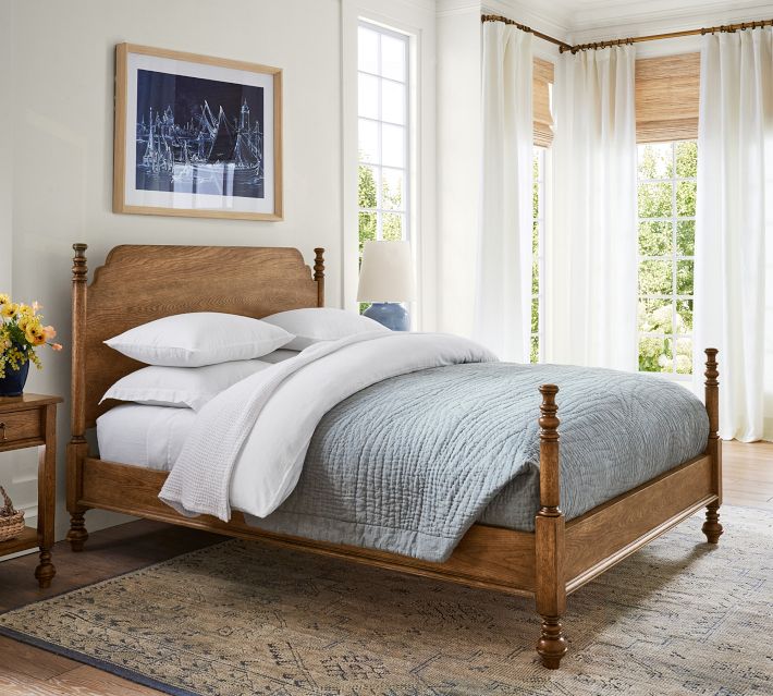 Summerville Four Poster Bed King Tuscan Brown Pottery Barn
