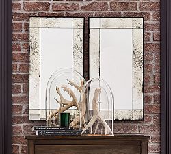 Tribeca Antiqued Glass Rectangular Mirror