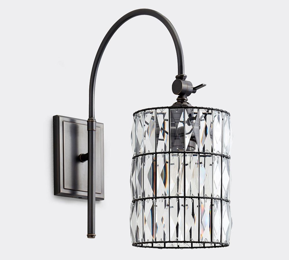 Adeline Crystal Arc Sconce (18'')