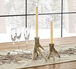 Antler Taper Candleholders - Set of 2