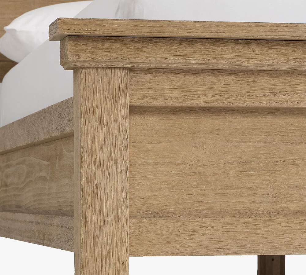 Farmhouse Platform Bed - Wooden Beds | Pottery Barn