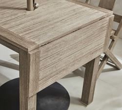 Indio Eucalyptus Drop Leaf Outdoor Dining Table (31&quot;)
