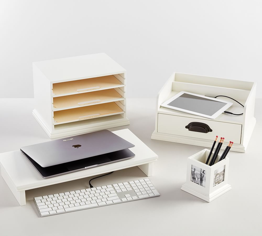 Aubrey Desk Accessories - White