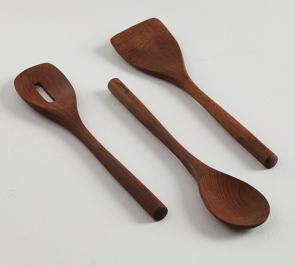 Chateau Wood Kitchen Utensils, Set of 3