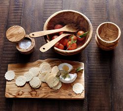 Olive Wood Rustic Edge Cheese &amp; Charcuterie Board