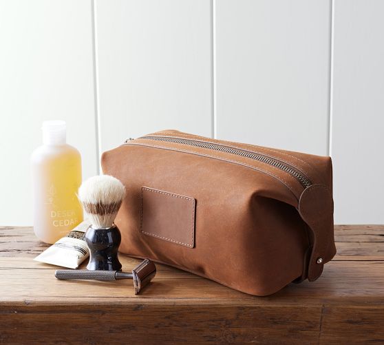 Grant Leather Toiletry Bag