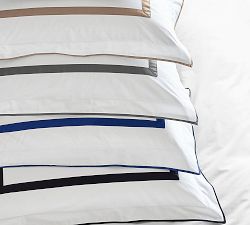 Morgan Banded 400-Thread-Count Organic Percale Sham