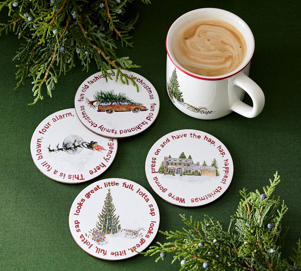National Lampoon&rsquo;s Christmas Vacation&#8482; Cork Coasters - Set of 4