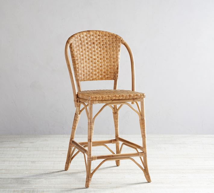 Pottery barn wicker counter stools sales