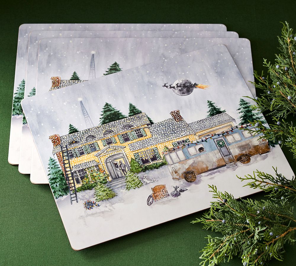 National Lampoon&rsquo;s Christmas Vacation&#8482; Griswold House Cork Placemats - Set of 4