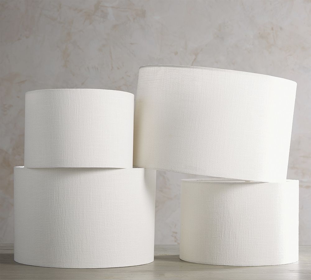 Gallery Textured Linen Straight-Sided Lamp Shade (13&quot;-19'')