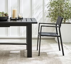 Open Box: Fiji Metal &amp; Mesh Stackable Dining &amp; Armchairs