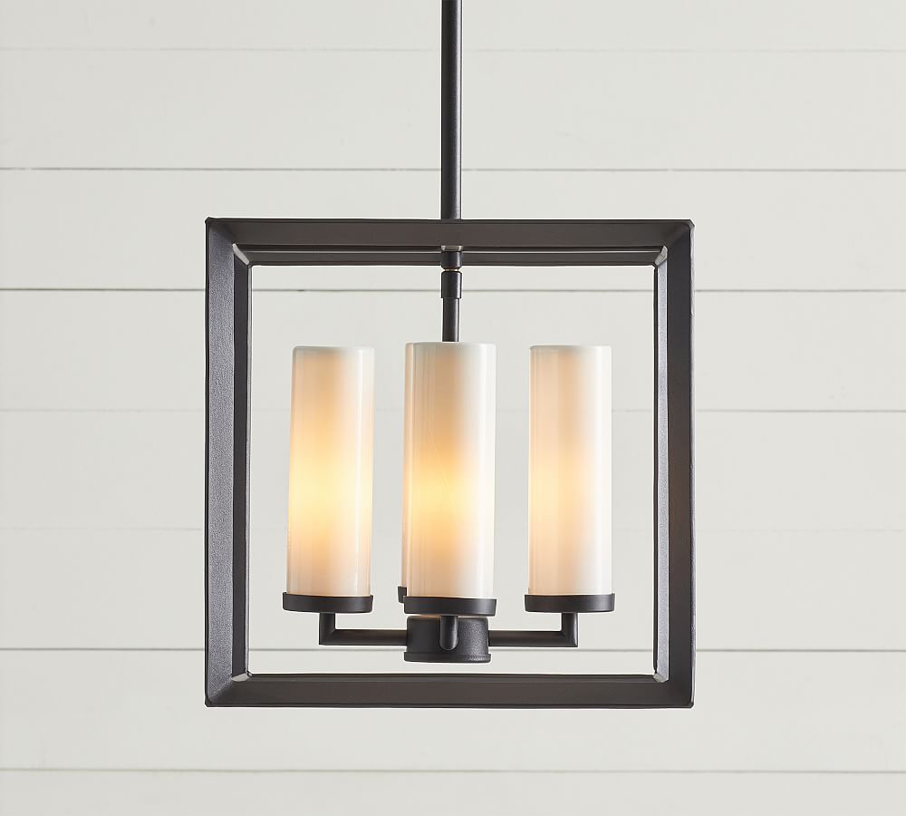 Sonora Outdoor Milk Glass Pendant (14&quot;)