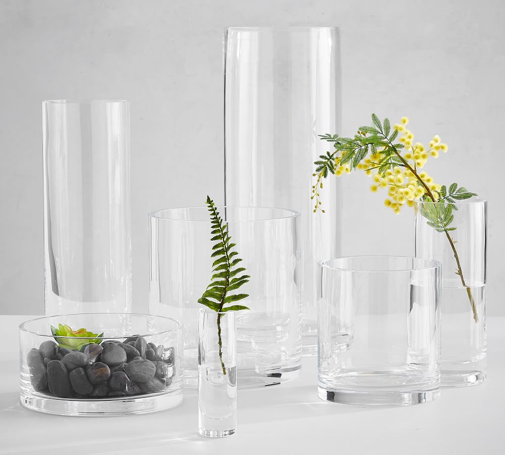 Aegean Clear Glass Vases