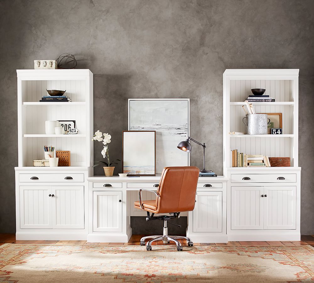 Aubrey Executive Desk Office Suite with Cabinets (104&quot;)