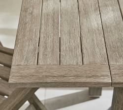 Indio Eucalyptus Drop Leaf Outdoor Dining Table (31&quot;)