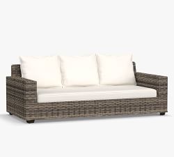 Torrey Wicker Square Arm Outdoor Sofa (86&quot;)