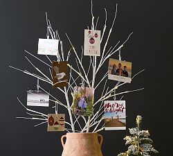 Light Up Birch Tree Branch Cardholder