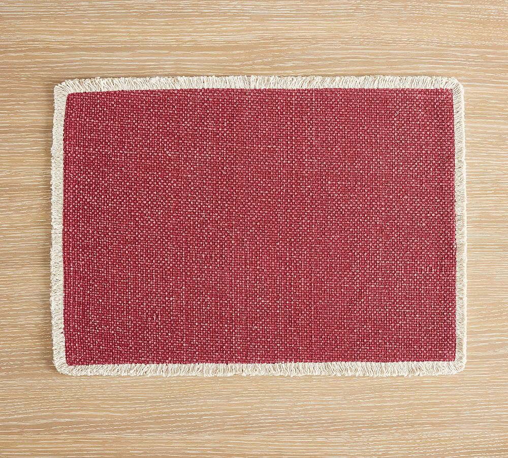 Mason Handwoven Cotton Fringe Placemats