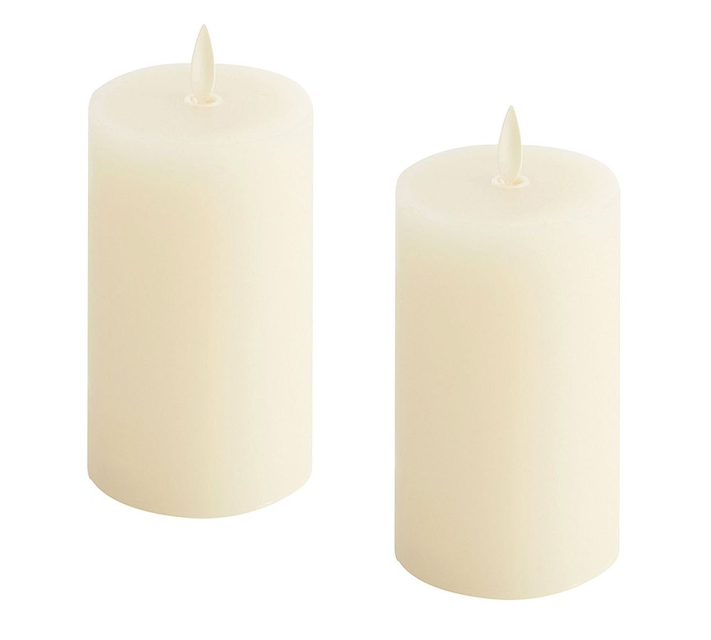 Premium Flickering Flameless Wax Pillar Candle