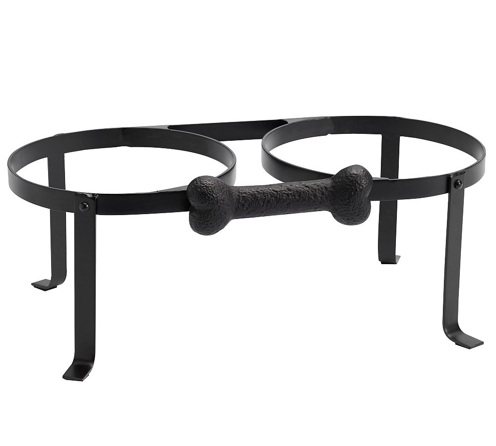 Dog Bone Pet Bowl Stand