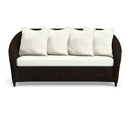 Torrey Cushion Cover Roll Arm Sofa, High Performance Canvas; White