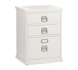 Bedford 20.5" 3-Drawer File Cabinet, Antique White