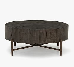 Fargo Reclaimed Wood Coffee Table, Distressed Gray