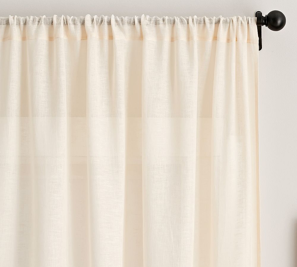Belgian Flax Linen Sheer Curtain