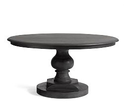 Nolan Round Pedestal Dining Table, Rustic Sable, 60"D