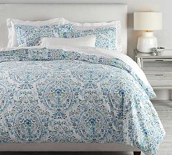 Naomi Paisley Cotton Linen Blend Duvet Cover &amp; Shams