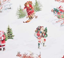 Nostalgic Santa Percale Sheet Set