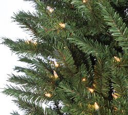Lit New England Pine Faux Christmas Tree
