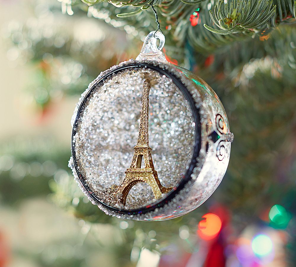 Paris Orb Glass Ornament