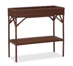Palmetto All-Weather Wicker Bar Console, Honey