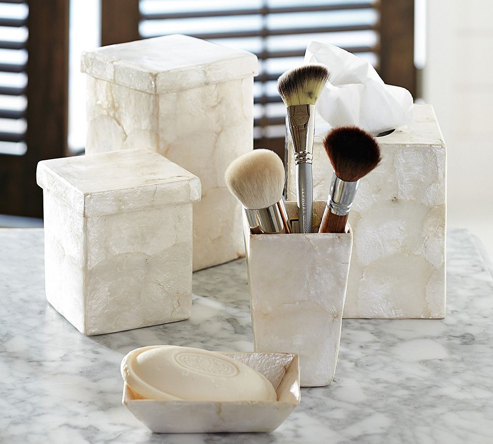 Capiz Bath Accessories