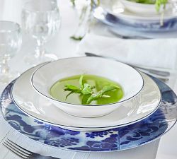Costa Nova Beja Rimmed Pasta Plates - Set of 4