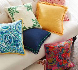 Bauble Fringe Pillow Cover