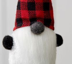 Gnome in Buffalo Plaid Hat Ornament