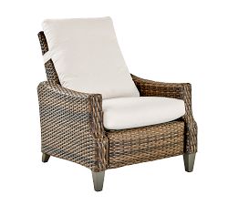 Abrego All-Weather Wicker Recliner